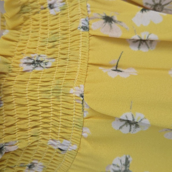 Floral Maxi Dress High Neckline Romantic Boho Tiered Ruffle - Picture 15 of 17